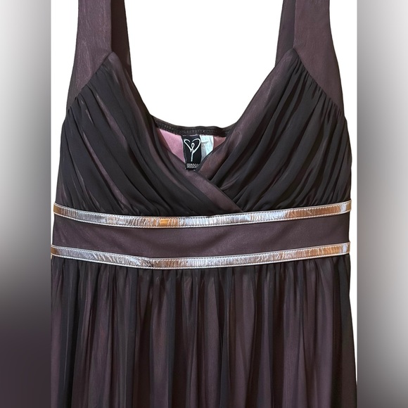 Vintage Windsor Brown Pink Linked Dress made in USA - Picture 2 of 5